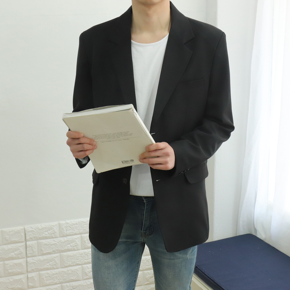 남자블레이저 정장마이 남성자켓 남자오버핏블레이저 - 상품 이미지