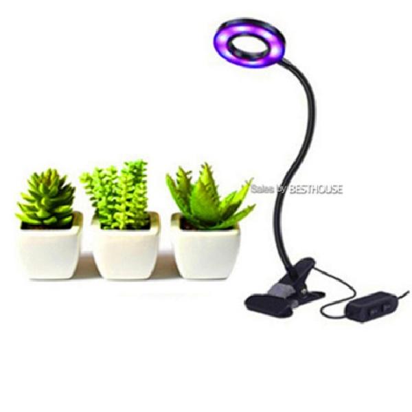 10W 자바라 집게 원형 LED 식물 생장 등 USB 5V 식물 재배 식물용 성장 조명 - 상품 이미지