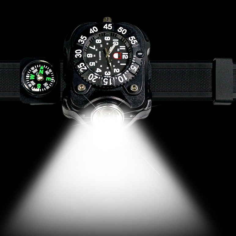 모자 랜턴 충전식 캡라이트 더이상 필요없다 led 손목시계형 낚시용 랜턴 낚시용 후레쉬 - 상품 이미지