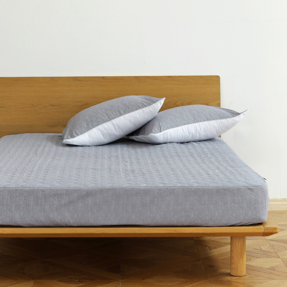 데일리 항균 세미 누빔 매트리스커버 그레이, SS(슈퍼싱글)