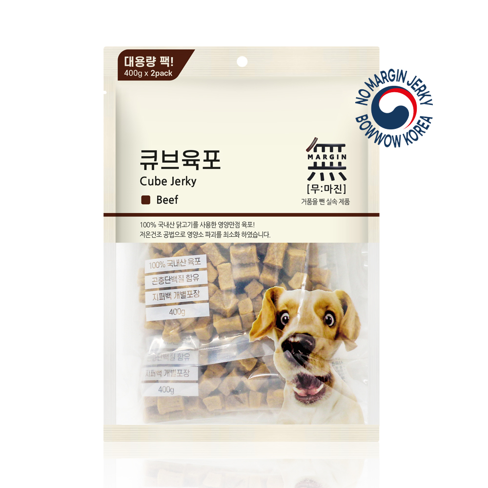 바우와우 무마진 큐브육포 소고기 800g - 상세 이미지 3