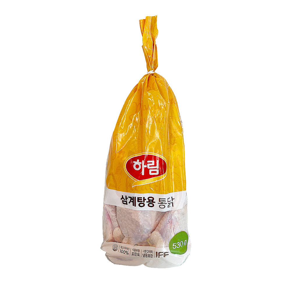 하림 삼계 IFF 삼계탕용 통닭 영계 530g 냉동 삼계닭 : 닭고기몰