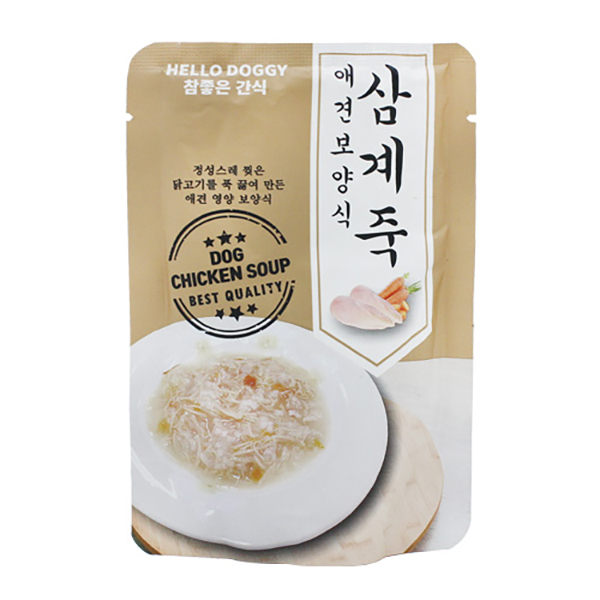 헬로도기 강아지죽 강아지삼계탕 삼계죽 80g - 상세 이미지 3