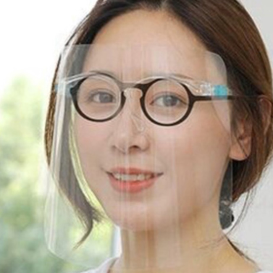 코로나 페이스 쉴드 얼굴 앞 투명 얼굴 가림막 안면 가리개 이미지 6