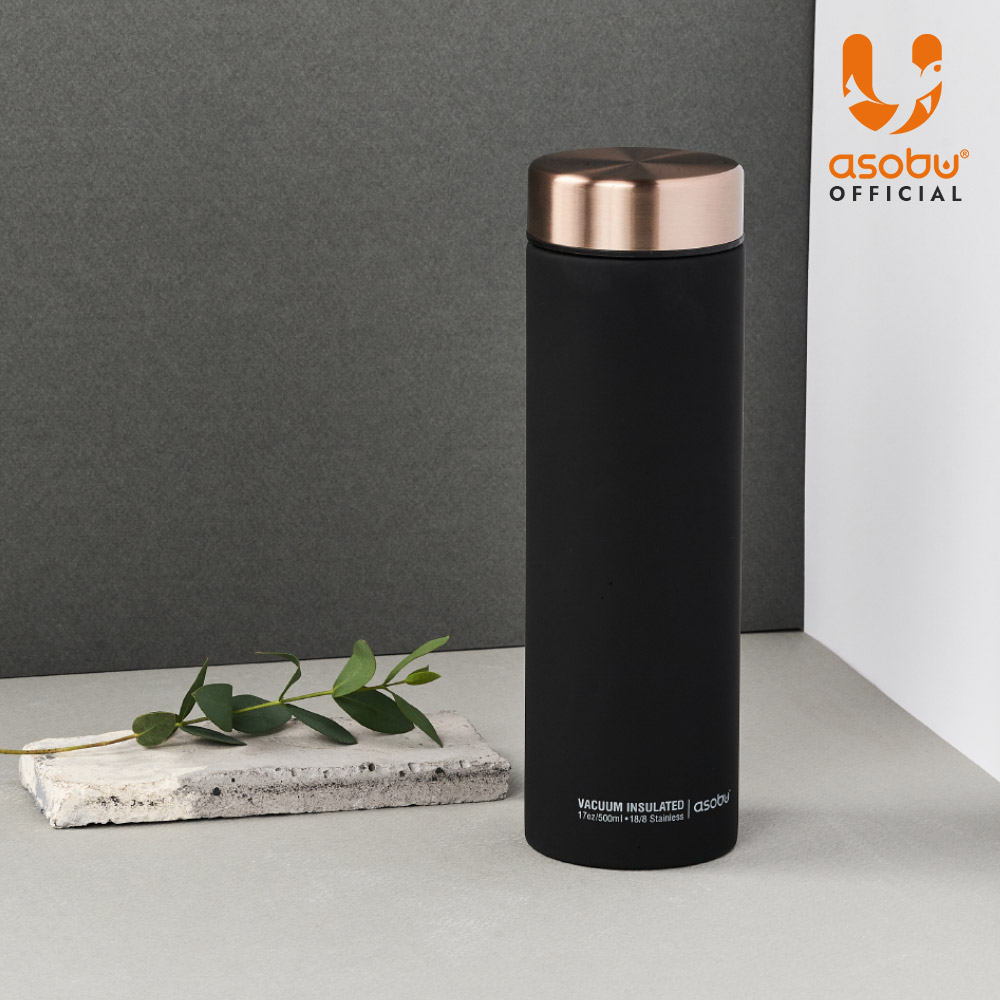 아소부 스테인레스 보온보냉 텀블러 르바통 500ml, 블랙 - 상세 이미지 2