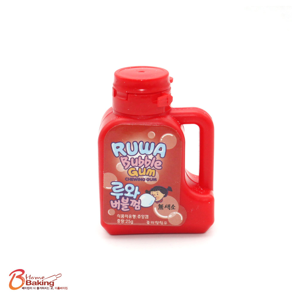 루와버블껌 가루껌25g 콜라맛 챔프가루 무색소 풍선 문방구 불량식품 옛날 톡톡추억의 - 상품 이미지