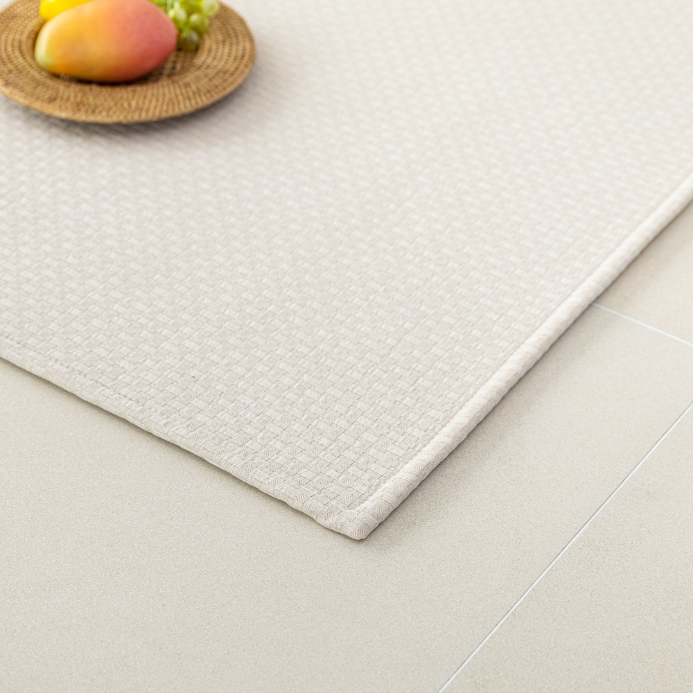 크로스 체크 면러그 먼지없는 순면 카페트 아이방 물세탁 거실러그 150x200