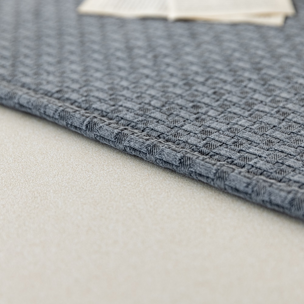 크로스 체크 면러그 먼지없는 순면 카페트 아이방 물세탁 거실러그 150x200