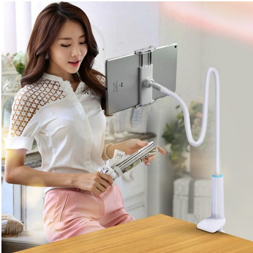 태블릿암 태블릿고정 자바라 책상태블릿거치대 