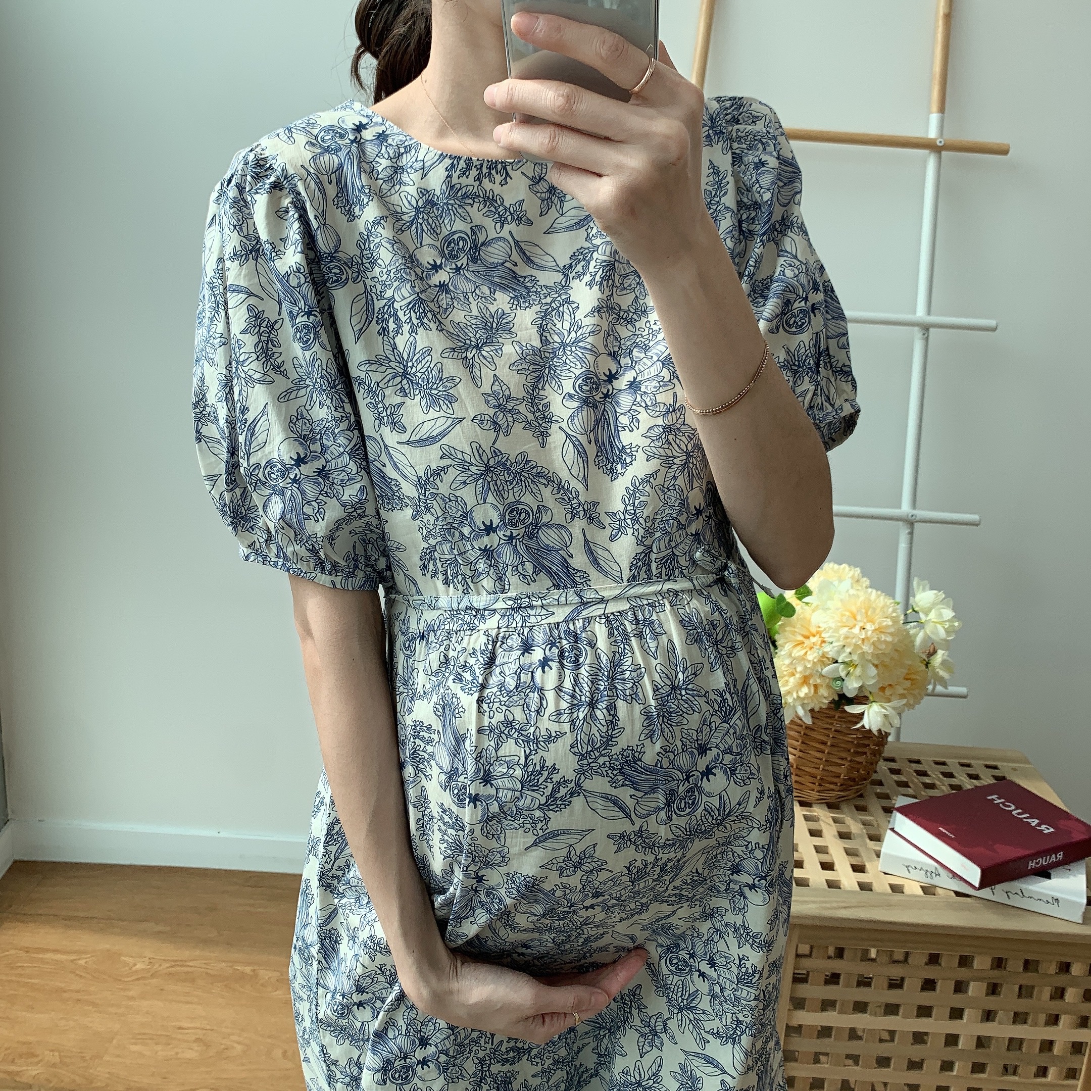 베지 임산부원피스 임부 만삭 셀프만삭 상세 이미지 20