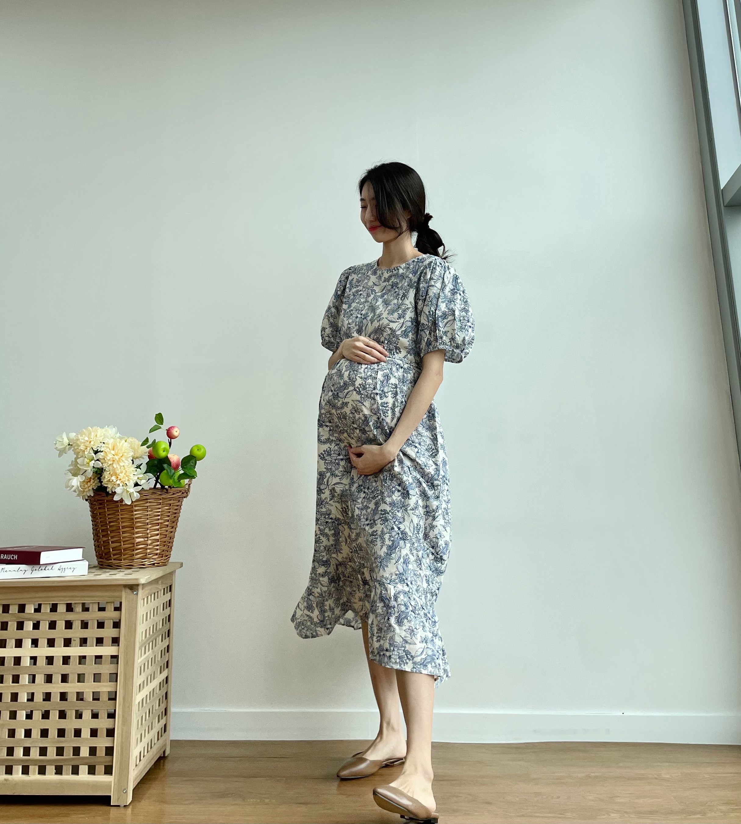 베지 임산부원피스 임부 만삭 셀프만삭 상세 이미지 13