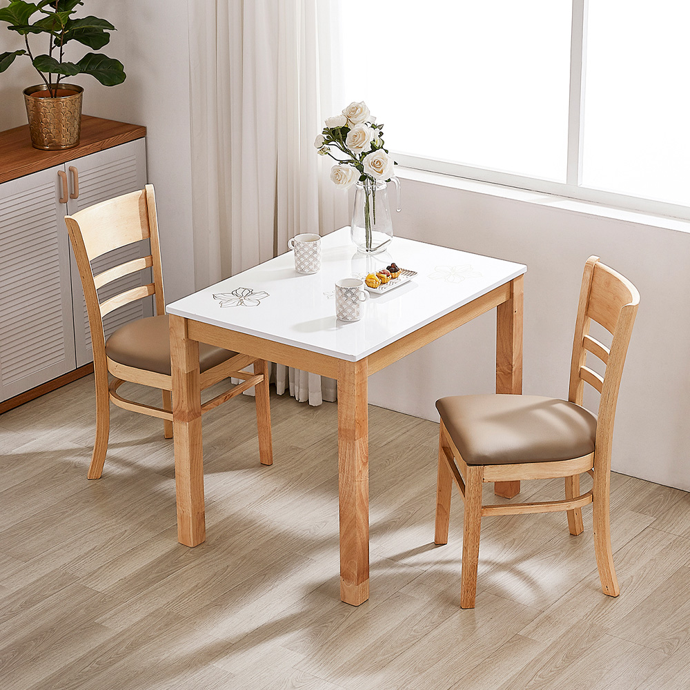 이노센트 발트 2인 고광택 식탁세트 i100012