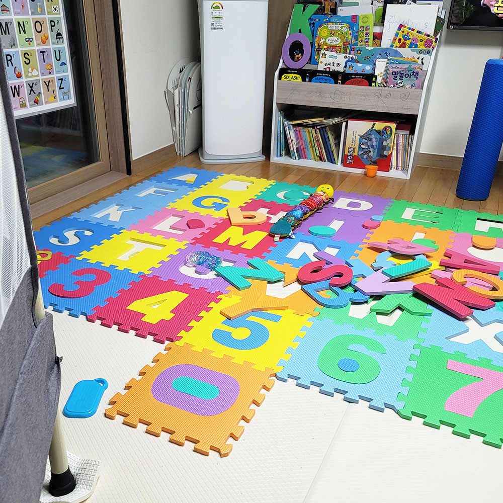 손할매 EVA 어린이날 안전 숫자 퍼즐매트 10P 30cmX1.2cm 놀이방매트 거실 놀이방 유아 퍼즐 매트 출산선물준비물 아이방인테리어 층간소음매트