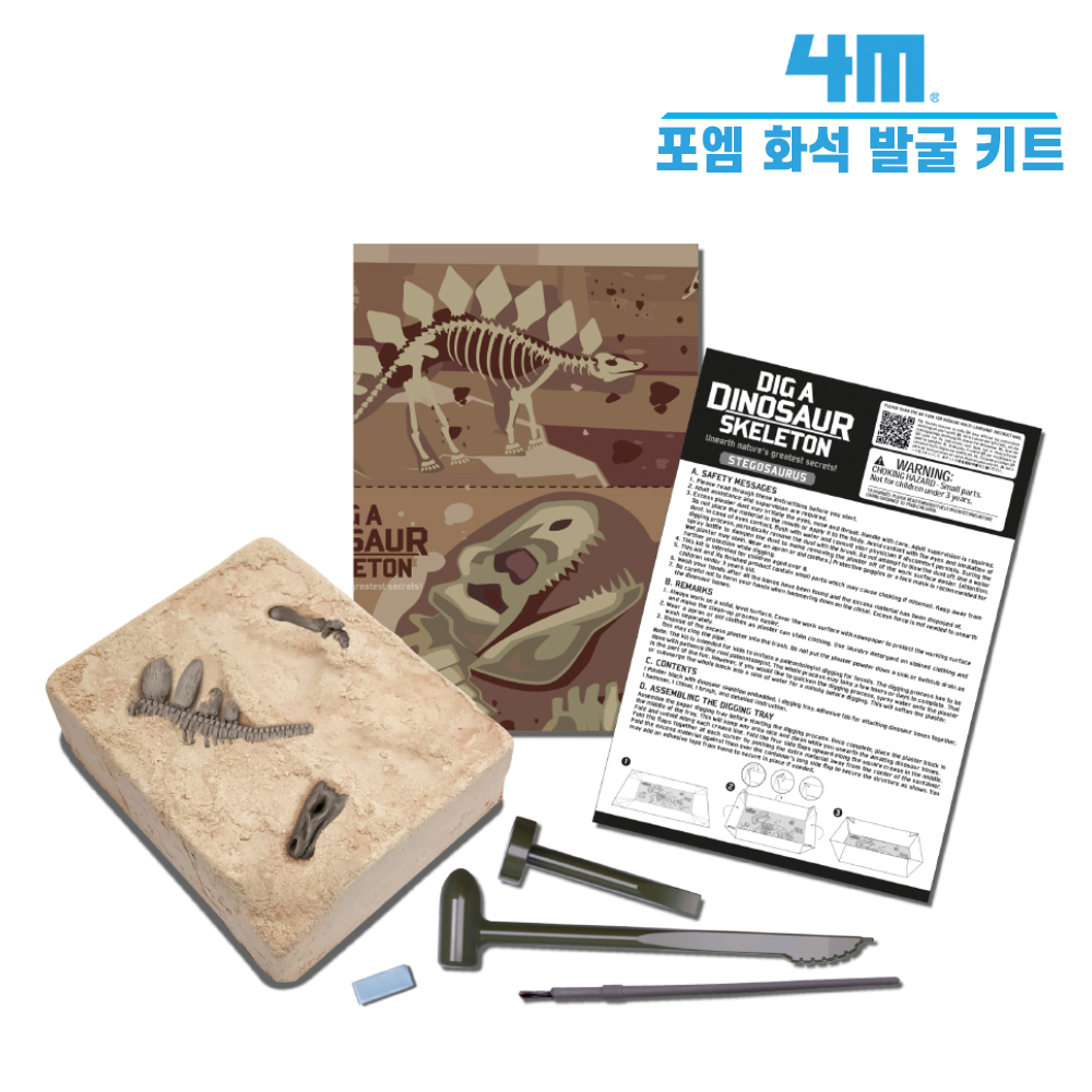 4M 포엠 공룡 화석 발굴 키트 스테고사우루스 - 상세 이미지 2