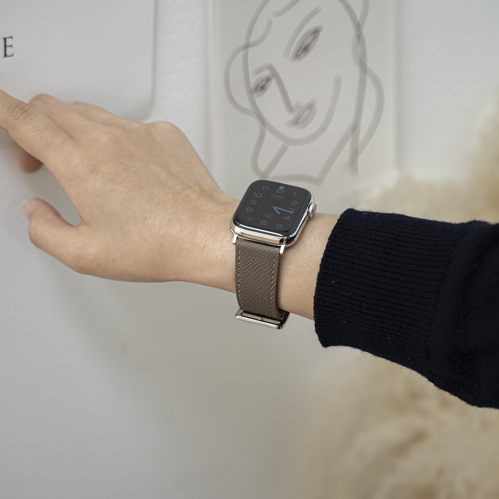 애플워치 가죽 스트랩 11 10 SE 3 에토프 앱송 울트라 줄질