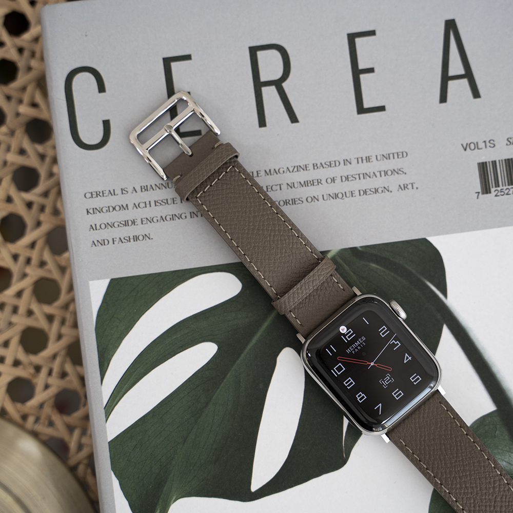 애플워치 가죽 스트랩 11 10 SE 3 에토프 앱송 울트라 줄질