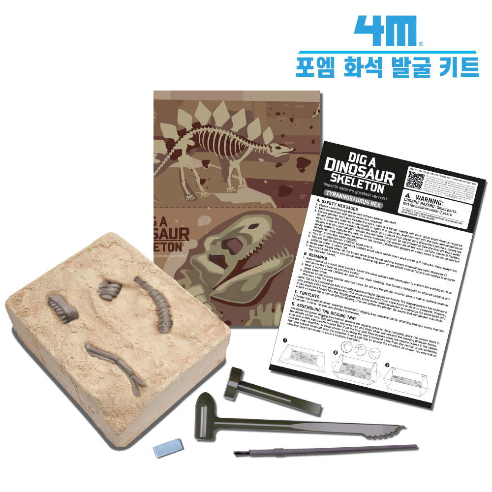 4M 포엠 공룡 화석 발굴 키트 티라노사우루스 렉스 - 상세 이미지 3