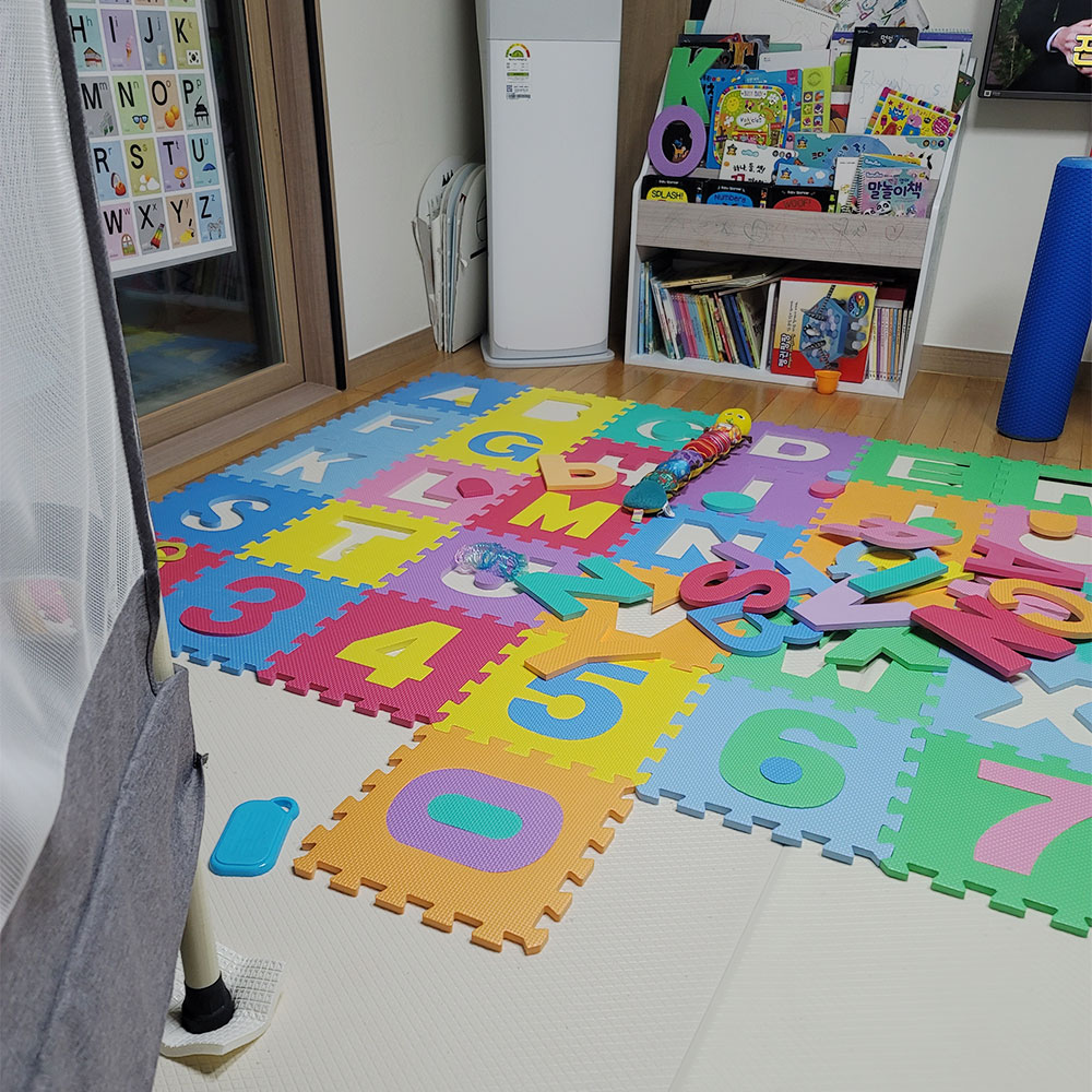 손할매 EVA 어린이날 안전 숫자 퍼즐매트 10P 30cmX1.2cm 놀이방매트 거실 놀이방 유아 퍼즐 매트 출산선물준비물 아이방인테리어 층간소음매트 - 상세 이미지 5