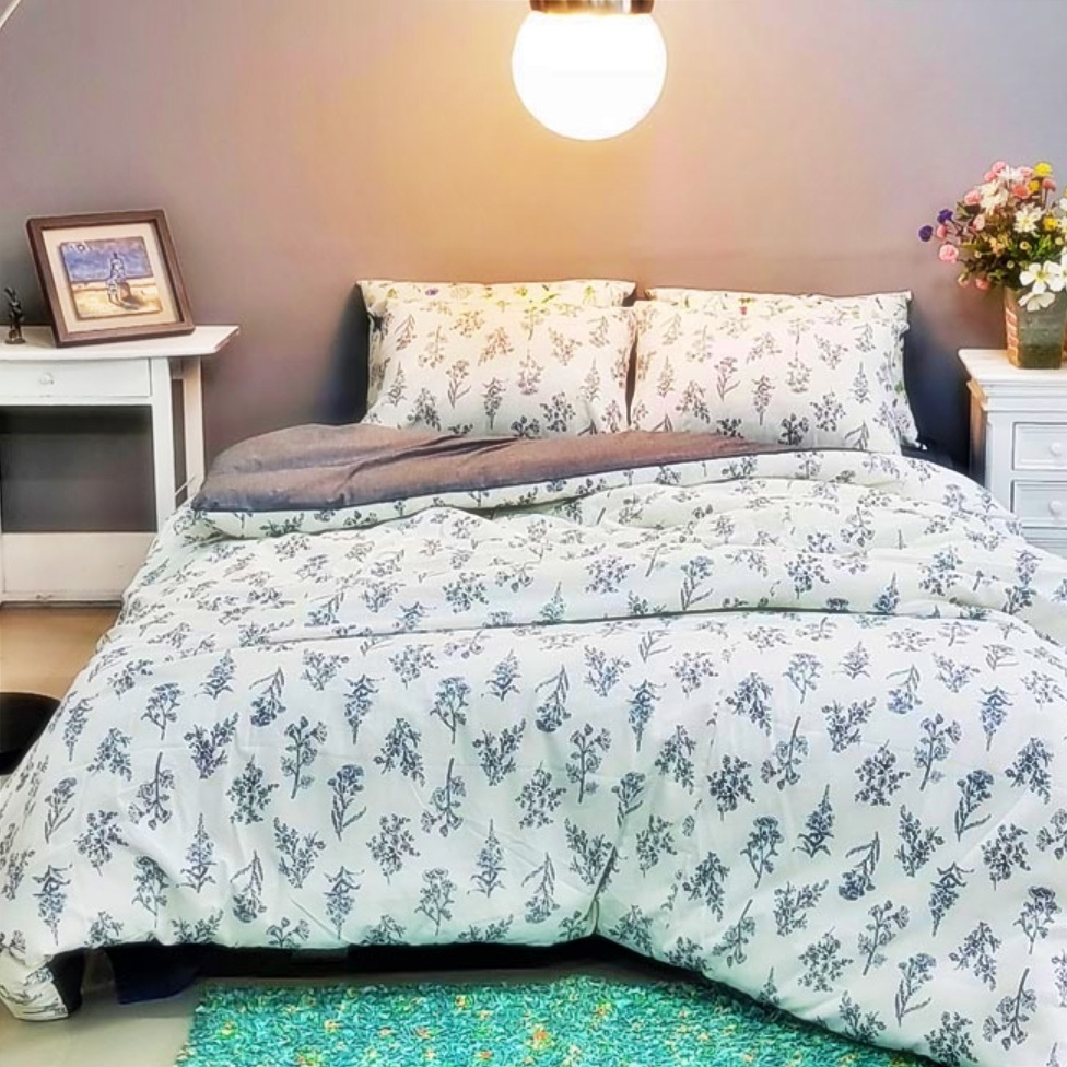 간절기 봄 신혼 부부 이불 세트 신혼 침구 베개 가을 먼지 안나는 사계절 호텔식 린넨 솜