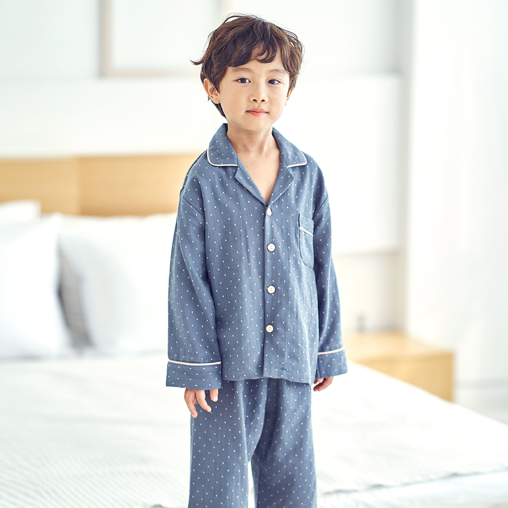 여아 잠옷 남아 실내복 주니어 파자마/ 밀크3(이중지 거즈) 이미지 6