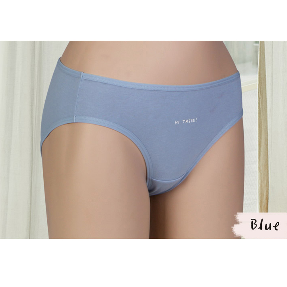 하이데어 미디 여성 삼각팬티 면스판 여자 팬티 세트 이미지 6