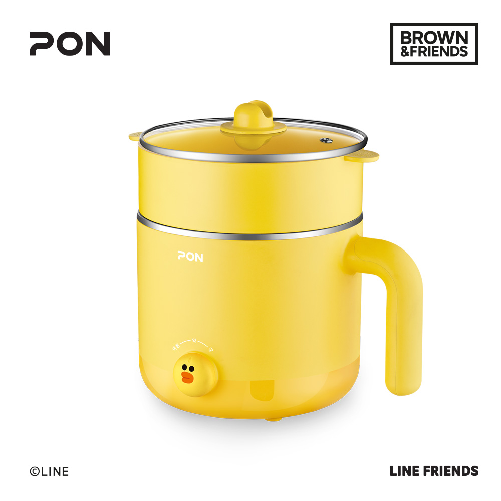 라인프렌즈 전기 냄비 쿠커 스팀 멀티 찜기 만능 스마트 샐리