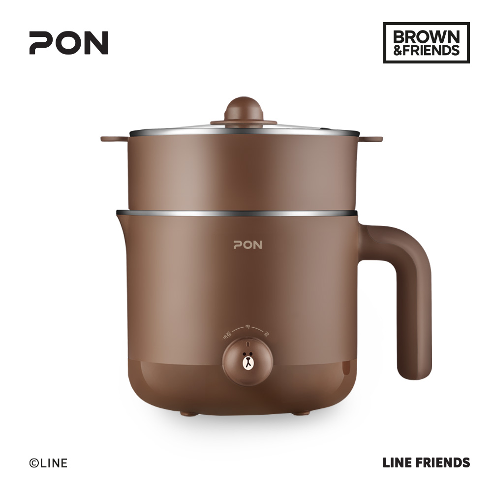 라인프렌즈 전기 냄비 쿠커 스팀 멀티 찜기 만능 스마트 샐리