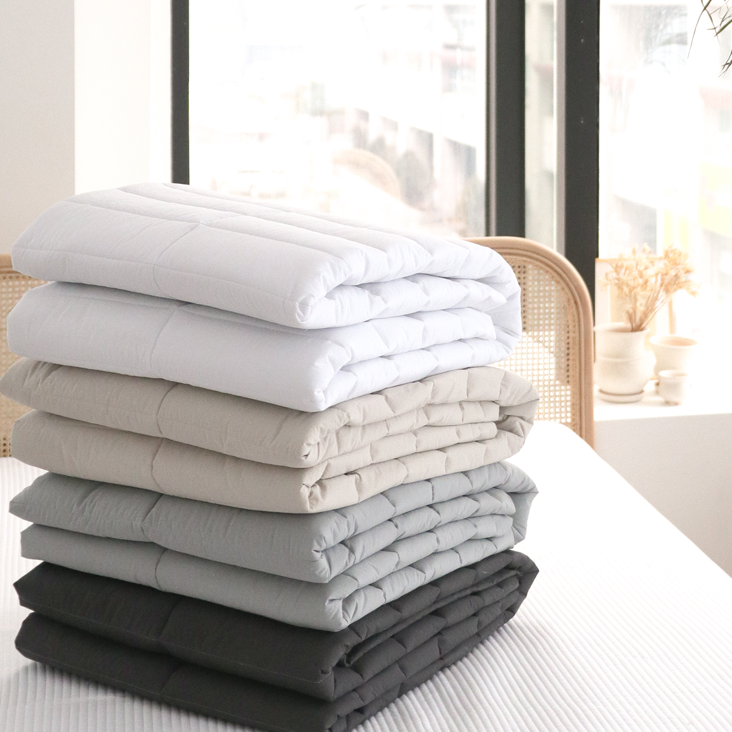 클린코튼 고밀도 순면60수 고정밴드 미끄럼방지 10cm 더 넉넉한 누빔 침대패드 9색상