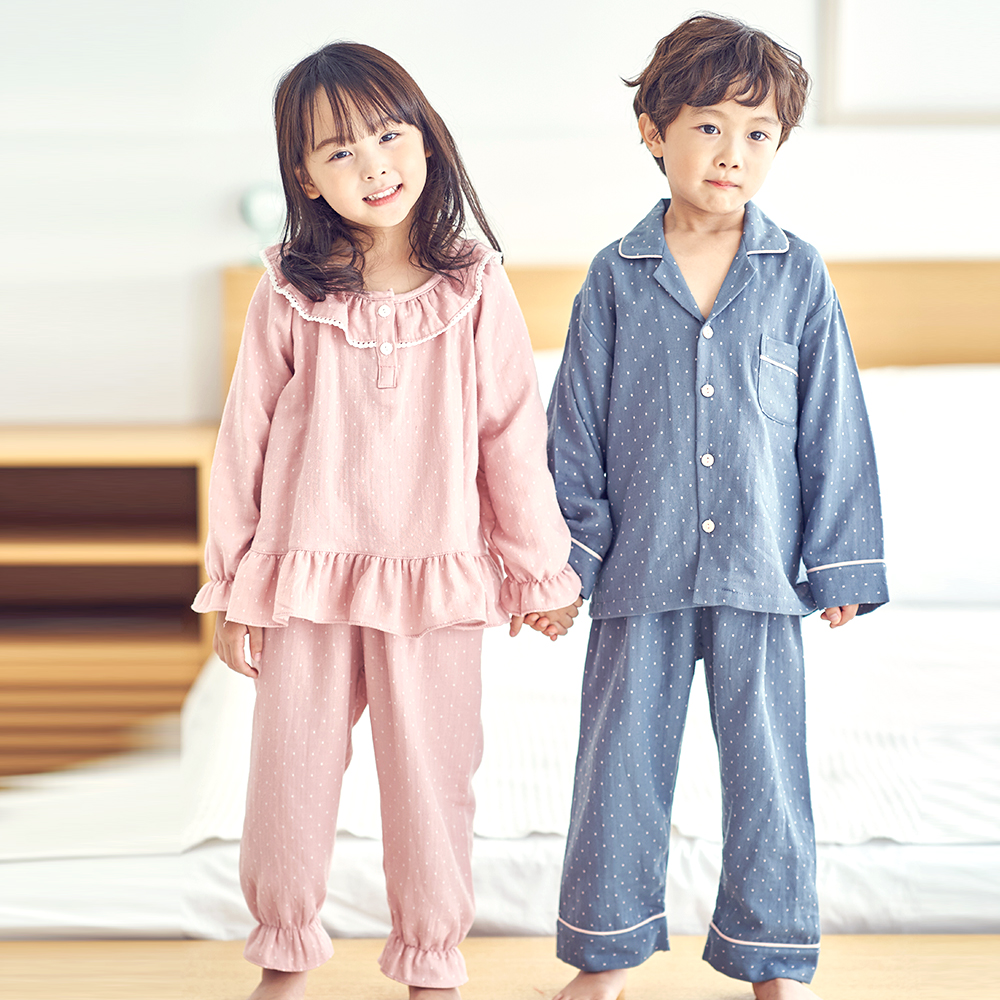 여아 잠옷 남아 실내복 주니어 파자마/ 밀크3(이중지 거즈) - 상세 이미지 3
