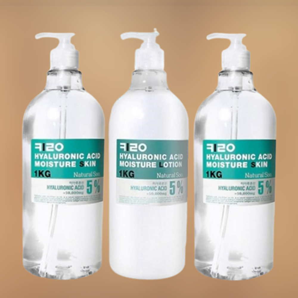 내추럴수 키로 히알루론산 대용량 스킨 1kg 2개+로션 1kg 1개 3kg 기초 세트 - 상품 이미지