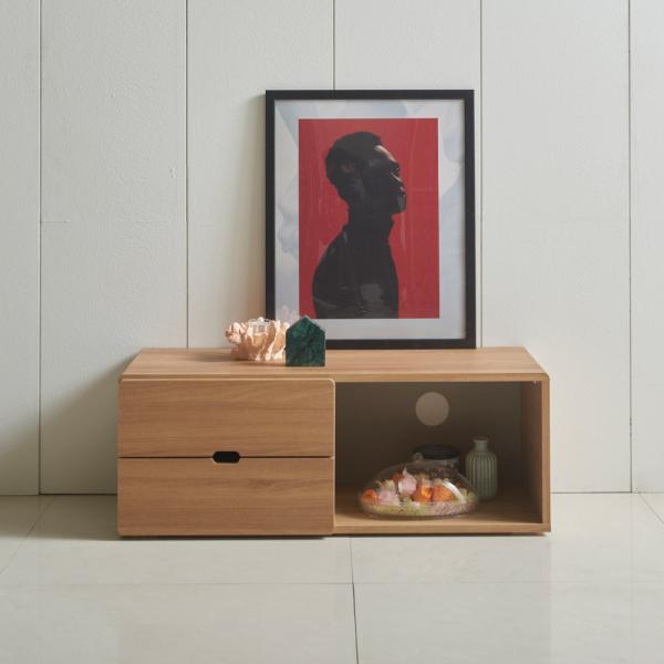 좁은 거실장 원룸 티비 다이 미니 TV 받침대 작은티비장