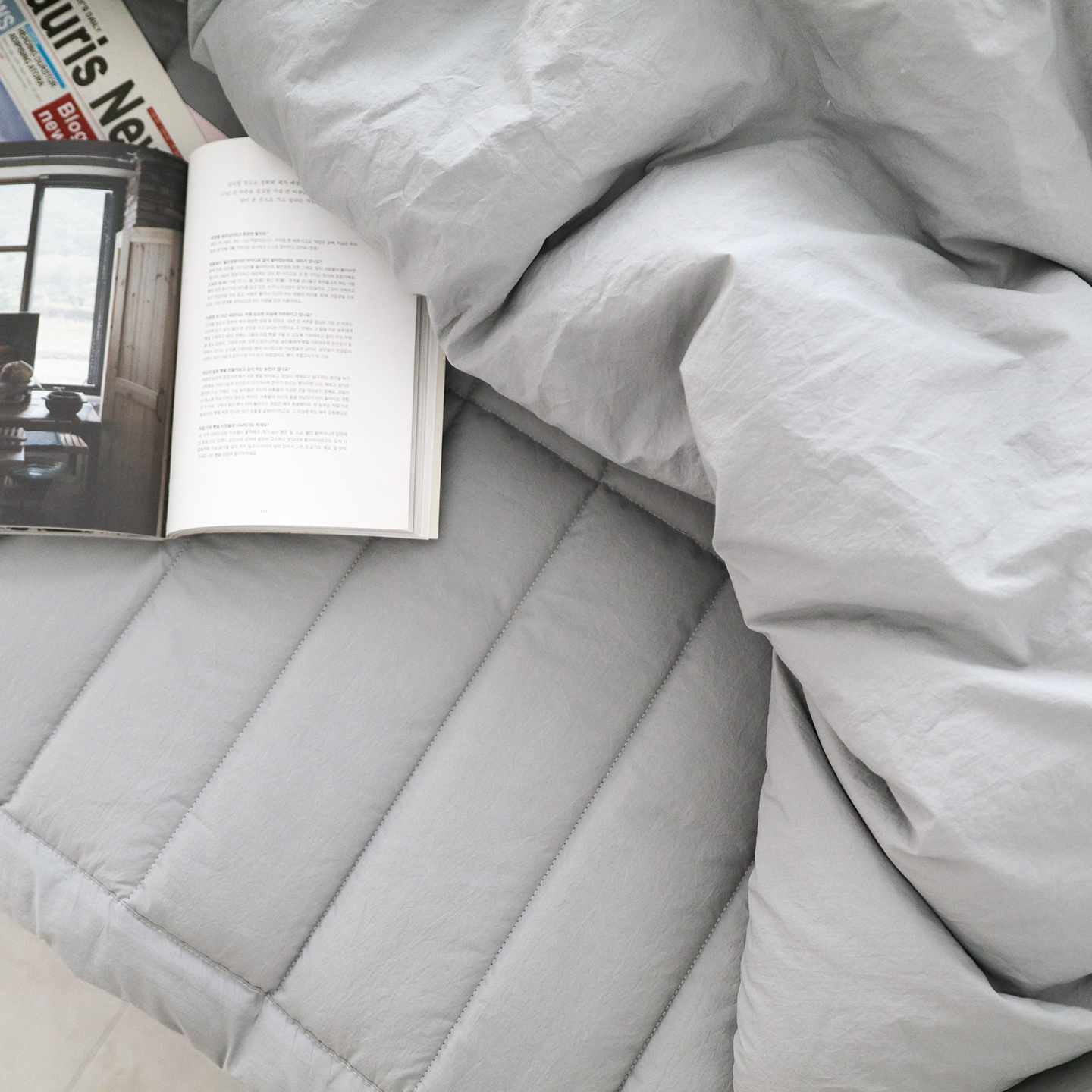 클린코튼 고밀도 순면60수 고정밴드 미끄럼방지 10cm 더 넉넉한 누빔 침대패드 9색상