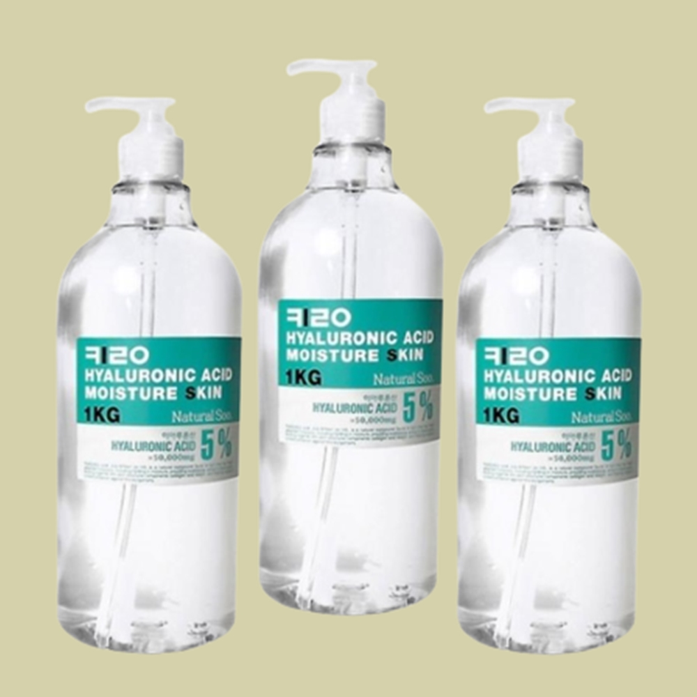 내추럴수 키로 히알루론산 대용량 스킨 토너 1kg x 3개 묶음 3kg 세트 - 상품 이미지