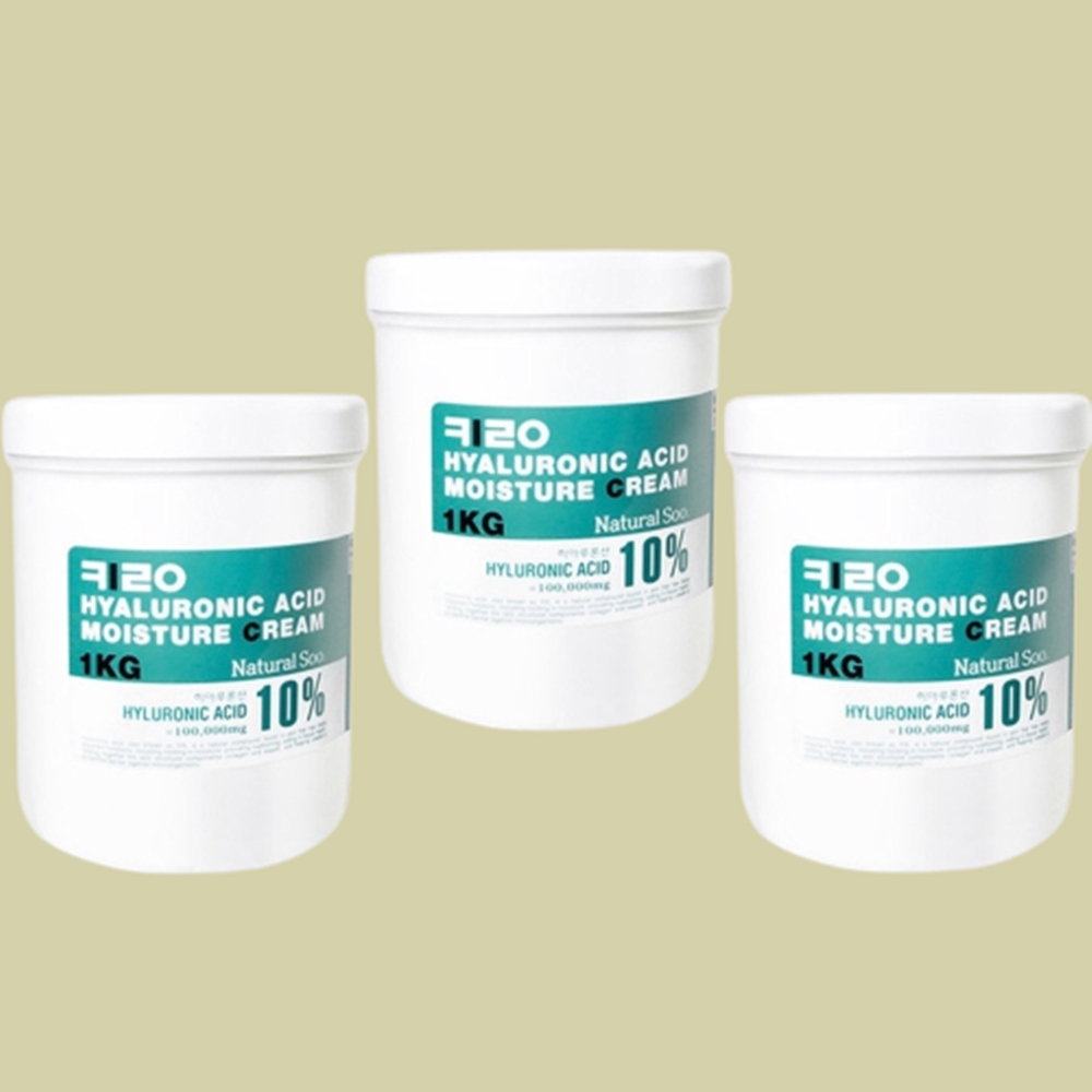 내추럴수 키로 히알루론산 대용량 병풀잎수 크림 1kg x 3개 묶음 3kg 세트 - 상품 이미지
