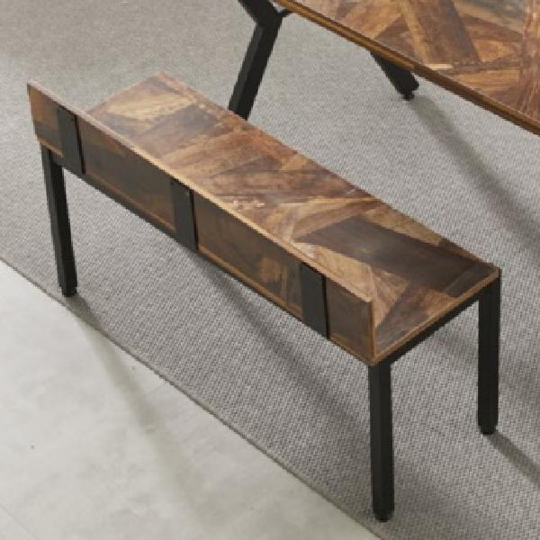 원목 긴 의자 등받이 벤치의자 고급 식탁 철제 다리 2인용 벤치형 의자 일자형 인테리어