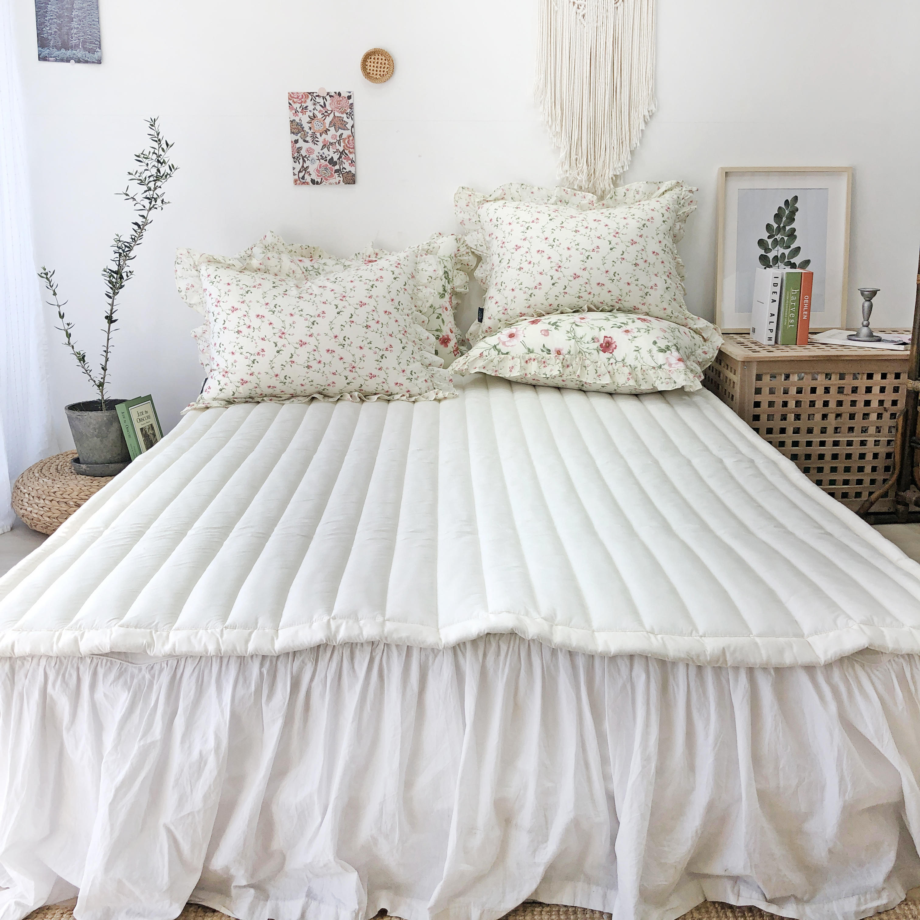 봄 꽃 피톤치드 워싱 60수 아사 순면 간절기 차렵 이불 S/SS