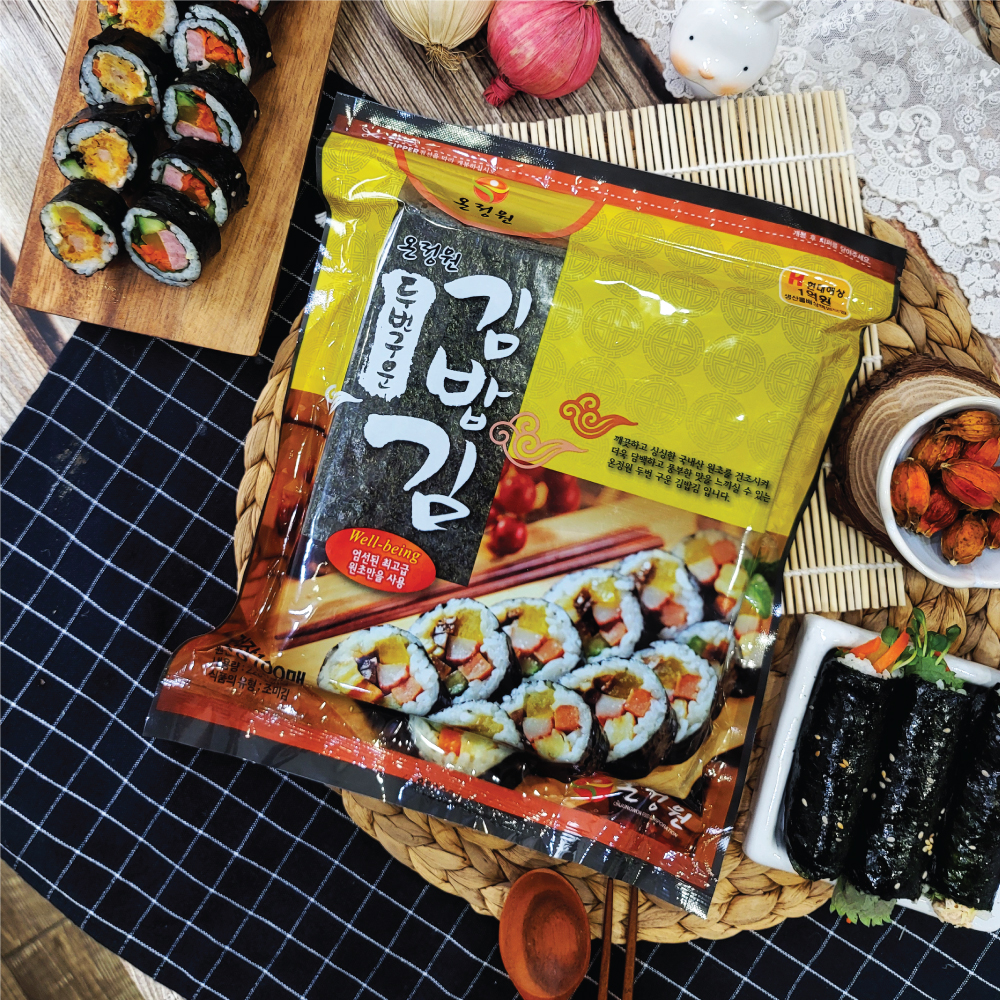 [온정원] 두번 구운 바삭 고소한 김밥김 220g(100매) - 상세 이미지 4