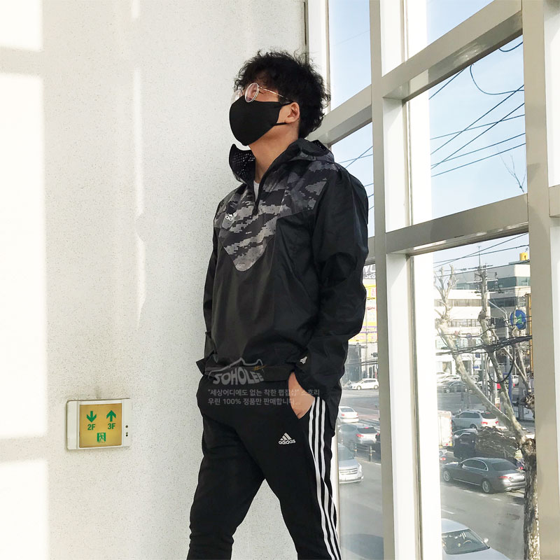 [시즌세일] 아디다스 반집업 아노락 남자 후드 바람막이 DZ4661(블랙), M 이미지 6