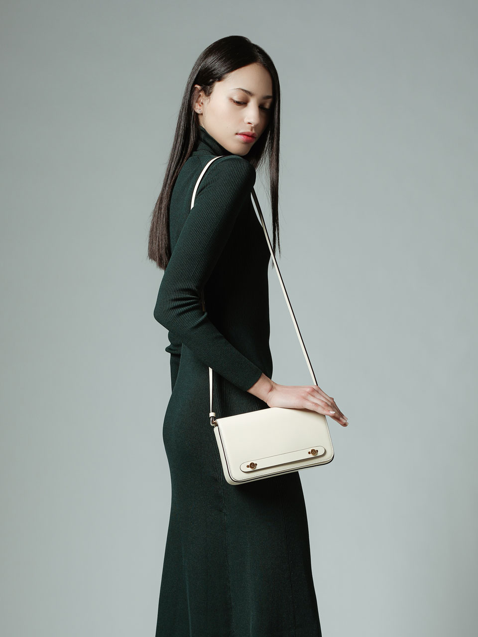 메이크디 꿈미니 소가죽 미니백 아이보리