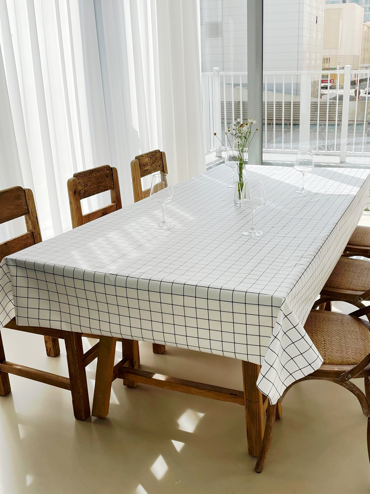 쇼니홈리빙 방수 식탁보 행사용 테이블보 식탁커버 야외 사각 2인용