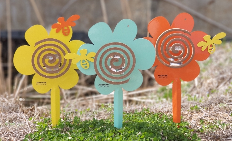 아홉산캠핑 감성 모기향 거치대 케이스 휴대용 플라워 홀더