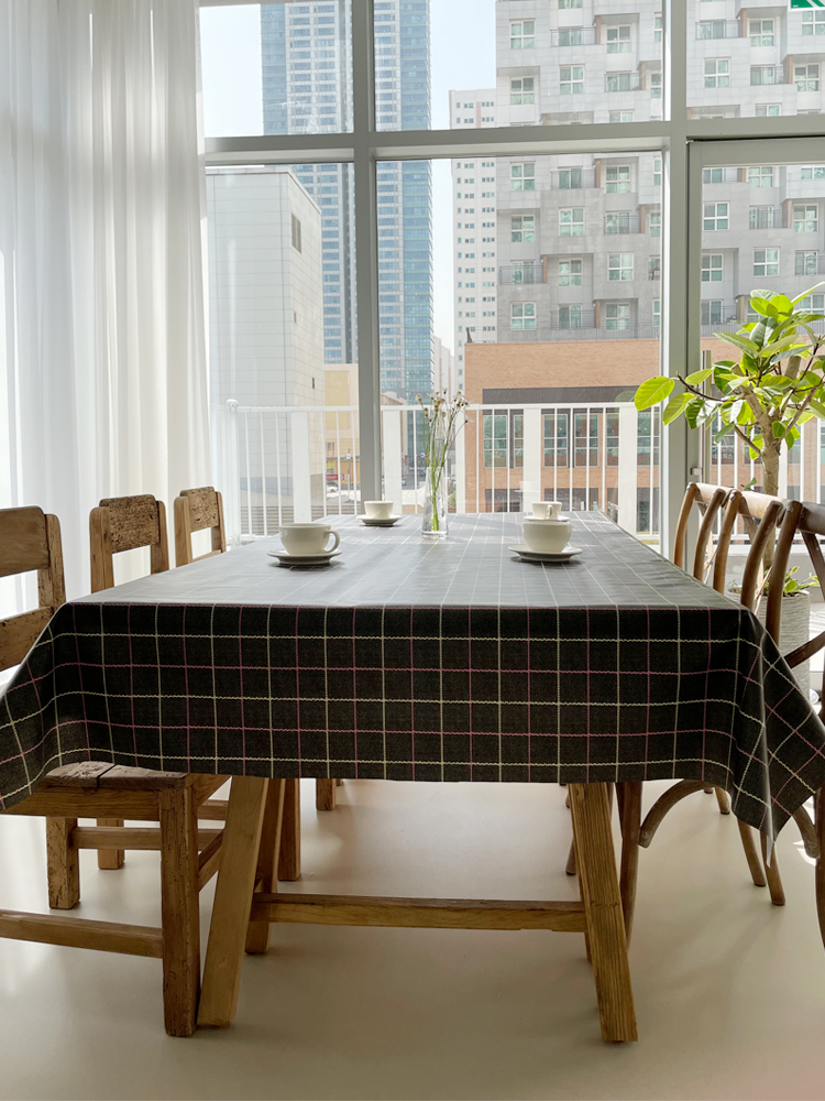 쇼니홈리빙 방수 식탁보 행사용 테이블보 식탁커버 야외 사각 2인용