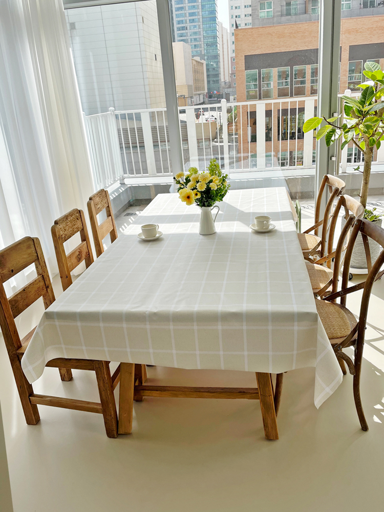 쇼니홈리빙 방수 식탁보 행사용 테이블보 식탁커버 야외 사각 2인용