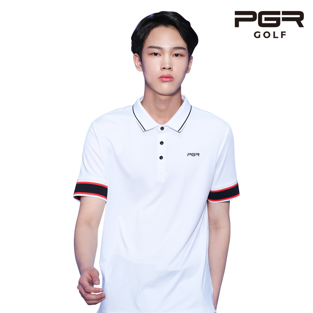 pgr 골프 gt-3288 남성 골프 반팔 티셔츠 남자 골프웨어 슬리브 포인트 골프복 - 상품 이미지