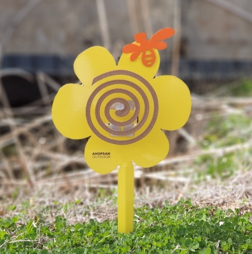 아홉산캠핑 감성 모기향 거치대 케이스 휴대용 플라워 홀더