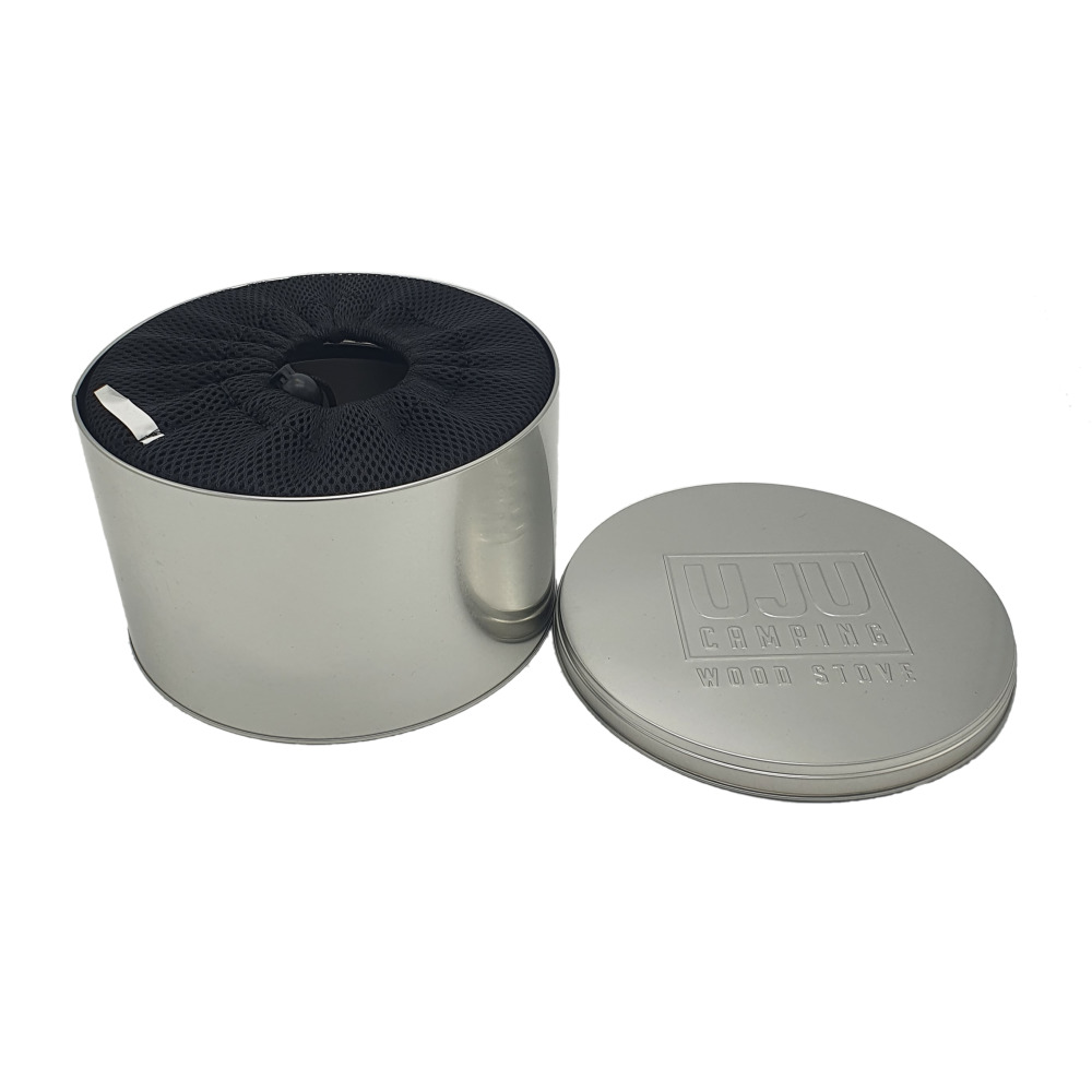우주캠핑 재받침 케이스 우드스토브 20 전용 철제 하드 틴 케이스 재받침대