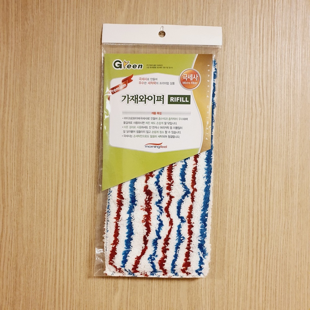 가원모닝필 그린 가재와이퍼 리필 극세사 물걸레 (0020) - 상품 이미지