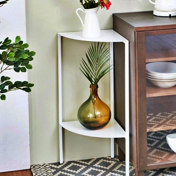 철제 스틸 화분 테이블 침대 보조 책상 얇은 진열대 받침대 정리대 선반 소파 사이드테이블