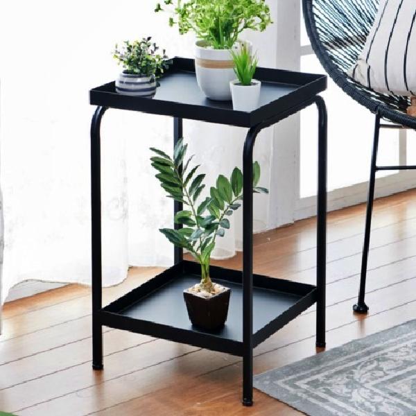 원목 우드 화분 테이블 침대 보조 책상 소파 사이드테이블 얇은 진열대 받침대 선반 정리대