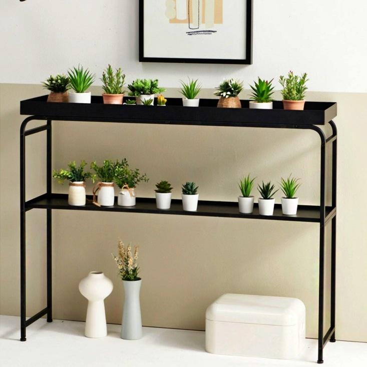 벽 진열대 화분 테이블 소파 사이드 테이블 화병 보조 테이블 받침대 철제 스틸 정리대